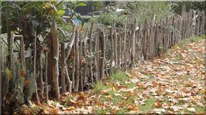 Rusztikus Fakerites Rustikaler Garten Holzzaun Garten