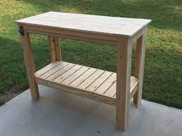 Since i will be using mosaic tile for the surface i needed to build a frame for the 1/2 plywood and 1/2 hardi backer tile board. Build A Grilling Table Free And Easy Diy Project And Furniture Plans Table Furniture Plans Backyard Furniture Wood Diy