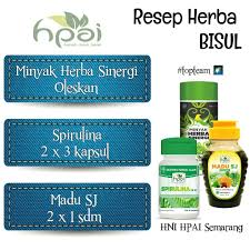 Resepherba Bisul Minyakherbasinergi Mhs Minyakmultimanfaat Spirulina Spirulinahpai Madusj Maduhpai Hniprodukhalal Hnihp Herba Bagian Tubuh Kesehatan