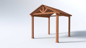 I hope to use local red cedar logs as posts for a client's rustic porch. 16x16 Pavilion Kits Western Red Cedar Wrc With 6 12 Pitch And 8x8 Posts Pavilions Sequoia Outdoor Supply