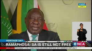 Do you have a news story for the south african? South Africa Is Still Not Free Ramaphosa Enca