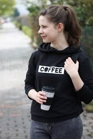 But First Coffee Hoodie Seemannsgarn Handmade Kapuzenpullover Kleidung Selbermachen Schnittchen