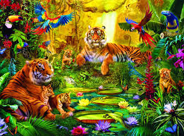 150 3 2 this is how you make a fun cardboard puzzle. Amazon Com Buffalo Games Signature Collection Tiger Family In The Jungle 1000 Piece Jigsaw Puzzle Multicolor 26 75 L X 19 75 W Toys Games