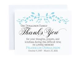 That was very kind of you and we are so grateful to have you in our lives. Amazon Com Personalized Funeral Sympathy Condolence Thank You Cards Memorial Thank You Notes Choose Quantity And Ink Color Memorial Condolence Custom Thank You Cards With Message Inside Handmade