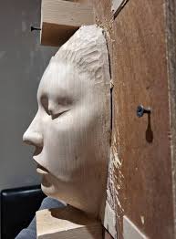 My daughter Julia LePine sculpted this face! She is only 7!!!! This girl is  freaking me out!!! She asked me to show her the steps of making Mrs. Claus,  I showed her