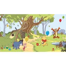 Views 678 published by october 24, 2019. York Wallcoverings Pooh Friends Mural Multi Colored Paper Strippable Panel Wallpaper Covers 0 Sq Ft Jl1220m The Home Depot