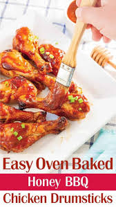 Honey Bbq Baked Chicken Drumsticks Recipe Honey Bbq Chicken Drumstick Recipes Bbq Chicken Drumsticks