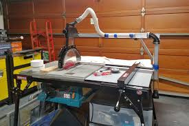 Table Saw Overarm Dust Collector Ms Tinker Town Table Saw Dust Collection Diy Circular Saw Table Table Saw Accessories
