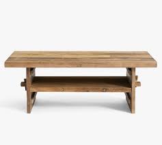 Bloomingville reclaimed elm wood coffee table, natural. Easton Reclaimed Wood Coffee Table Weathered Elm Pottery Barn