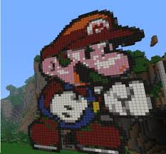 Maybe you would like to learn more about one of these? Pixel Art Mario Minecraft Map