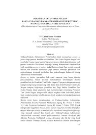 Gugatan warga bukit duri atas surat peringatan penggusuran Pdf Peradilan Tata Usaha Negara Pasca Undang Undang Administrasi Pemerintahan Ditinjau Dari Segi Access To Justice