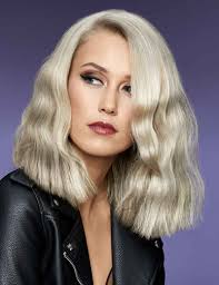 Platinum blonde highlights go perfectly well with dark hair colors, especially black. Blonde Haircolor Blonde Highlights Platinum Blonde More Redken