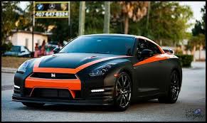 Black And Orange Car Wrap This Is Not Paint Its A Wrap Media Share Gtr Car Wrap Car Graphics