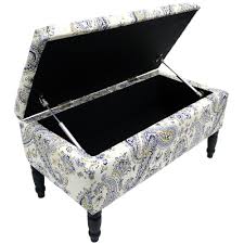 Maybe you would like to learn more about one of these? Paisley Storage Ottoman Stool Blanket Box Padded Trunk Blue Black Cream Watson S On The Web Furniture Storage And Homewares