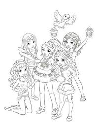 Lego Friends Coloring Pages For Girls Lego Friends Birthday Lego Coloring Lego Friends