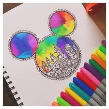 25 easy doodle art drawing ideas for your bullet journal. Zentangle Zentangleart Doodle Mandala Watercolor Disney Mickeymouse Zentanglecondani Anama Disney Art Drawings Easy Disney Drawings Mandala Design Art