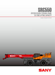 Sany Src 550u Rough Terrain Crane Sany Pdf Catalogs