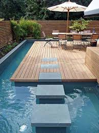 25 Fabulous Small Backyard Designs With Swimming Pool Architecture Design Pool Landscape Design Swimming Pool Designs Small Backyard Design