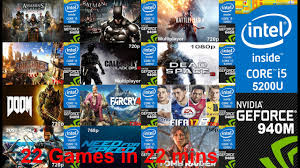 940m Gaming Benchmark 22 Games In 22 Mins Part 1 Youtube