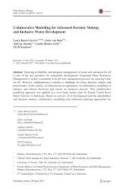 Maybe you would like to learn more about one of these? Pdf Collaborative Modelling For Informed Decision Making And Inclusive Water Development