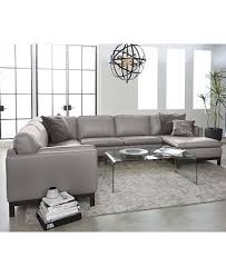 Ventroso Leather Sectional Collection Created For Macy S Macys Com Leather Sectional Living Room Leather Couches Living Room Sectional Sofa