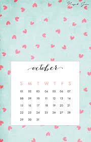 October Free Calendar Printables 2017 By Nazuk Jain Lịch