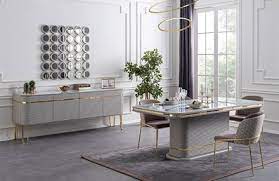 Mobilyada çoğunlukla kullanılan kahverengi, beyaz, siyah gibi renklerin yanı sıra başka pek çok rengin de kullanıldığı tasarımlar son dönemde sıklıkla üretiliyor. Licia Yemek Odasi Takimi Engince Mobilya