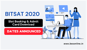 Candidates need to know that the officials of the birla institute of technology and science, pilani had given the status of the bitsat 2021 admit card on their official site. Bitsat 2020 Slot Booking And Admit Card Download Dates Announced