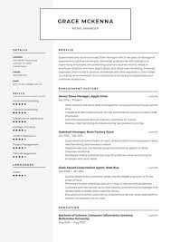 A sales assistant resume must show that the candidate enjoys meeting new people and has a helpful attitude. Retail Manager Resume Examples Writing Tips 2021 Free Guide