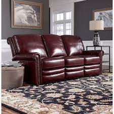 Burgundy leather sofas, sectionals, and armchairs are a classic way to upgrade the style of a den, home office, living room, or family room. Port Burgundy Red Top Grain Leather Power Reclining Sofa On Sale Overstock 29653896