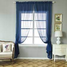 Hot promotions in drape dress navy blue on aliexpress if you're still in two minds about drape dress navy blue and are thinking about choosing a similar product, aliexpress is a great place to compare. 52 X 108 Inch Navy Blue Organza Backdrop Window Drapes Curtains Panels