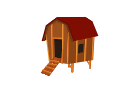 Rural Chicken Coop Flat Icon Graphic by printablesplazza · Creative Fabrica
