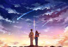 Your Name Kimi No Na Wa Mitsuha Miyamizu Taki Tachibana Scenic Artwork Clouds Anime 2k Wallpaper H Your Name Anime Kimi No Na Wa Kimi No Na Wa Wallpaper