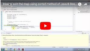 Java Ee How To Sort The Map Using Sorted Method Of Java 8 Stream Streams In Java 8 Java Method Sorting