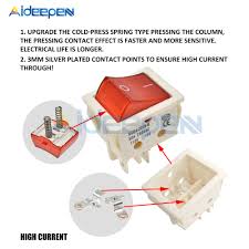 A set of wiring diagrams may be required by the electrical inspection authority to take up relationship of the dwelling to the public electrical supply system. Kcd4 High Current Rocker Switch Power Switch 2 Position On Off 4 Pins Aideepen