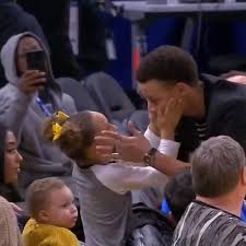 She was named after warriors gm larry riley Steph And Riley Curry Share Sweet Daddy Daughter Handshake