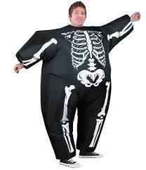 This costume is available from a variety of sellers and generally includes wig, dress and, of course, padded butt. Men S Inflatable Skeleton Costume Halloween Express