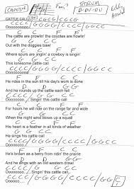 Cattle Call Eddy Arnold Guitar Chord Chart Capo 3rd Guitar Chord Chart Guitar Chords Guitar Lessons