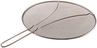 This 13 splatter screen is a useful not only for holding grease, but also keeps your sauces in the pan by releasing the steam. Livefresh Grease Splatter Screen For Frying Pan