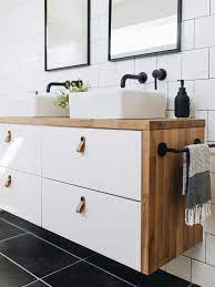 If your vanity is a floating (no legs). 12 Ikea Hacks That Were Made For Small Bathrooms Ikea Bathroom Vanity Ikea Hack Bathroom Bathroom Interior Design