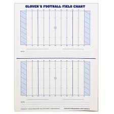 Glovers Scorebooks Football Field Charts 8 5 X 11 Amazon
