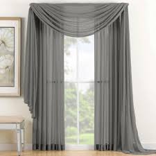 Qutain Linen Solid Viole Sheer Curtain Window Panel Drapes Set Of Two 2 55 X 84 Inch Many Colors Walmart Com In 2020 Curtains Sheer Valances Curtain Decor