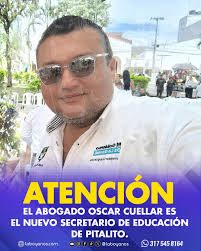 🚨#Atención El abogado Oscar Cuellar, es el nuevo Secretario de Educación  de #Pitalito. Hace pocos minutos, el alcalde Yider luna Joven posesionó al  abogado y ex corregidor de Charguayaco, Oscar Cuellar como
