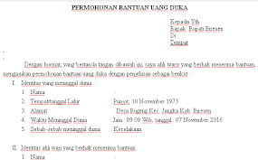 Contoh surat rasmi via twitter.com. Contoh Surat Contoh Surat Permohonan Bantuan Dana Untuk Orang Meninggal