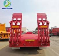 3 Axle 50t 60ton 80t Heavy Duty Gooseneck Low Loader/Lowbed ...