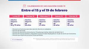 Sigue el minuto a minuto en vivo y en directo online de as.com con toda la información respecto al coronavirus, casos, muertes, y el calendario de la vacuna. Ministerio De Salud On Twitter Conoce El Calendario De Vacunacion Masiva Contra Covid 19 De La Semana Del 15 Al 19 De Febrero Yomevacuno