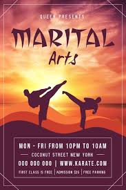 Martial Arts Poster Martial Arts Banner Martial Arts Karate