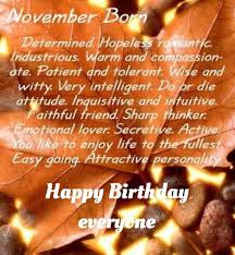 Image result for Happy Birthday November born"