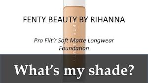 find your shade w new shades fenty beauty pro filtr soft matte longwear foundation