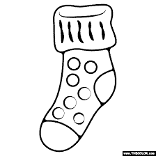 Touch device users, explore by touch or with swipe gestures. Crazy Socks Coloring Page